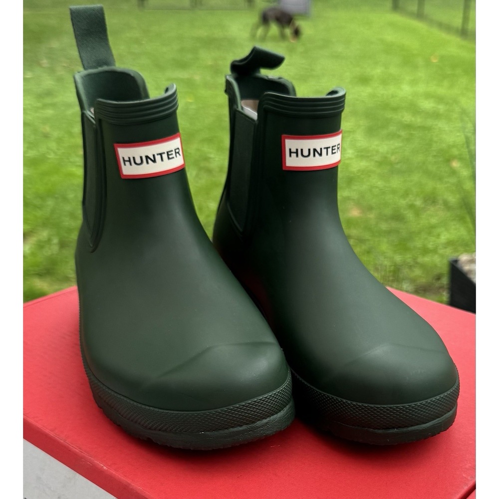 Hunter Original Chelsea Women's Waterproof Rain Boots (Hunter Green) NEW, 6
